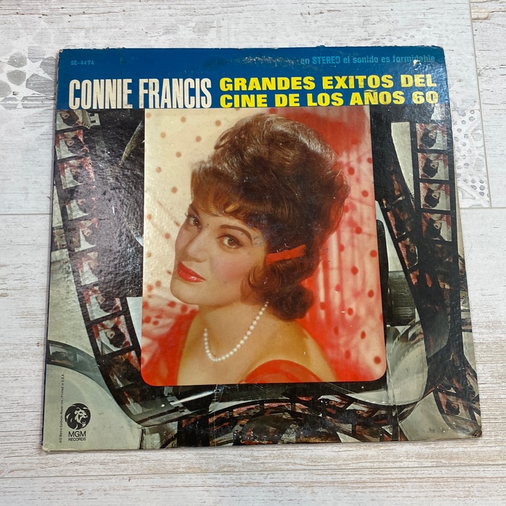 4/$50 Vintage Connie Francis Grandes Exitos Del Cino Vinyl Record